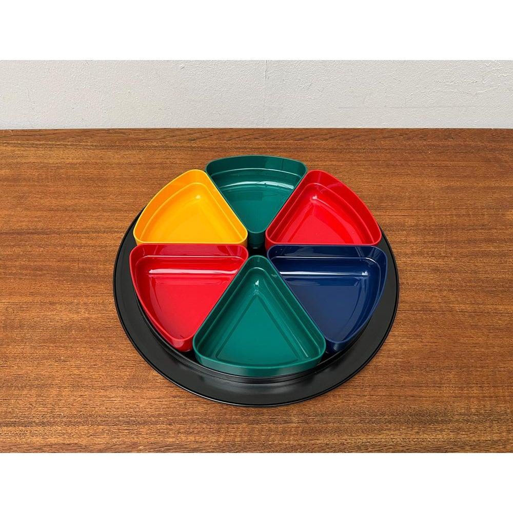 20th Century Set of 7 Mid-Century Space Age Bowls and Tray Set from Emsa, 1960s For Sale