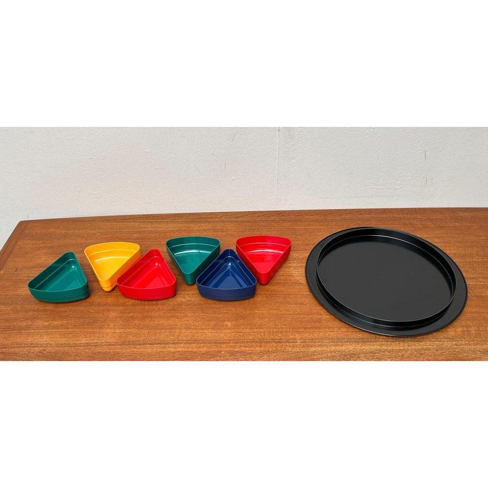 Set of 7 Mid-Century Space Age Bowls and Tray Set from Emsa, 1960s For Sale 1