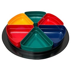 Set of 7 Mid-Century Space Age Bowls and Tray Set from Emsa, 1960s