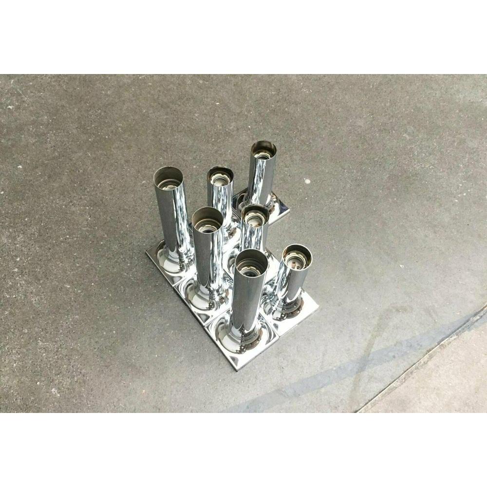 Tedesco Set di 7 soffitti di metà secolo dell'era spaziale tedesca modello A248 Chrome, anni '60 in vendita