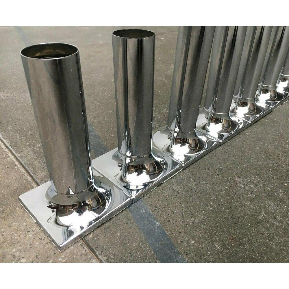 Set di 7 soffitti di metà secolo dell'era spaziale tedesca modello A248 Chrome, anni '60 In condizioni ottime in vendita a Hamburg, DE