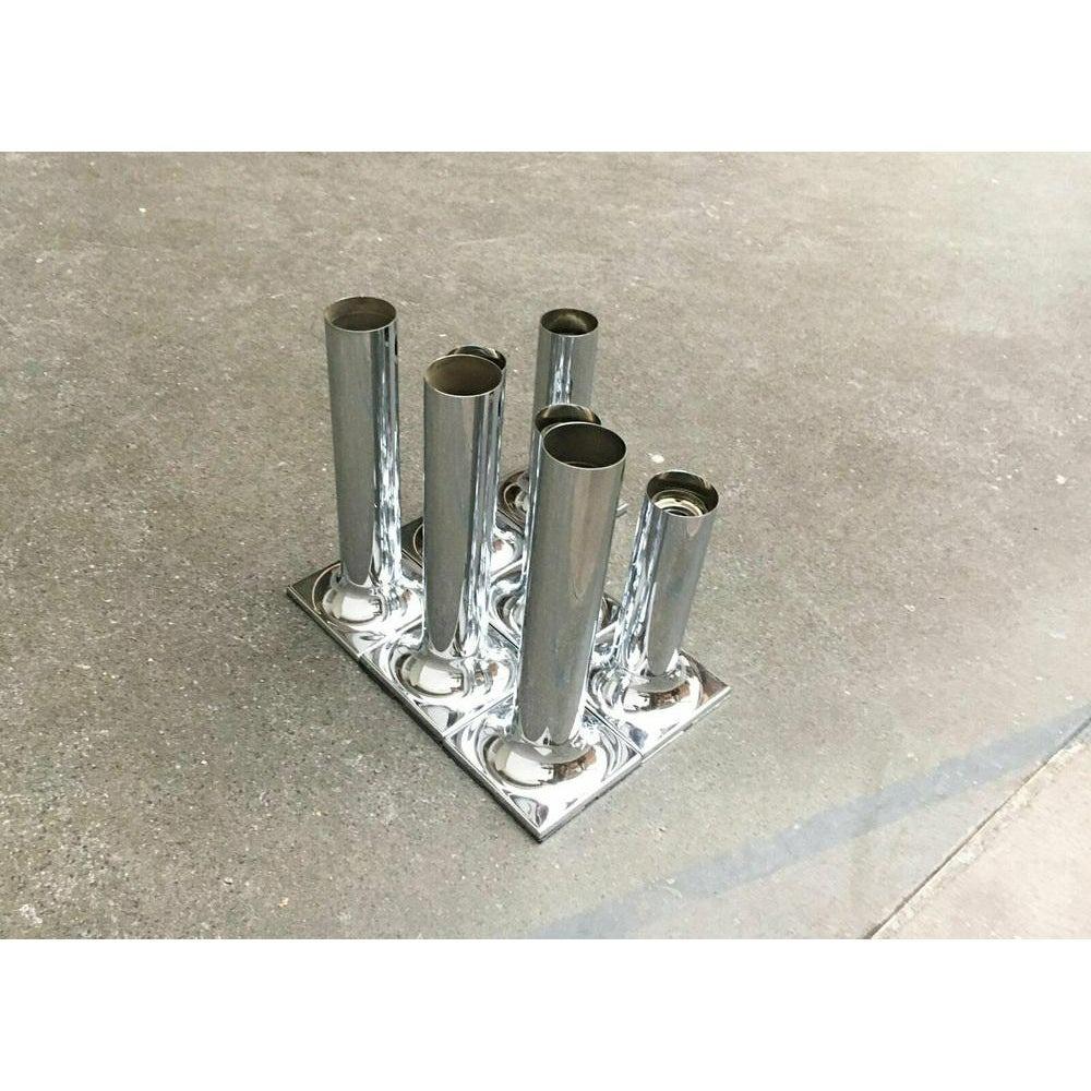 Set di 7 soffitti di metà secolo dell'era spaziale tedesca modello A248 Chrome, anni '60 in vendita 2