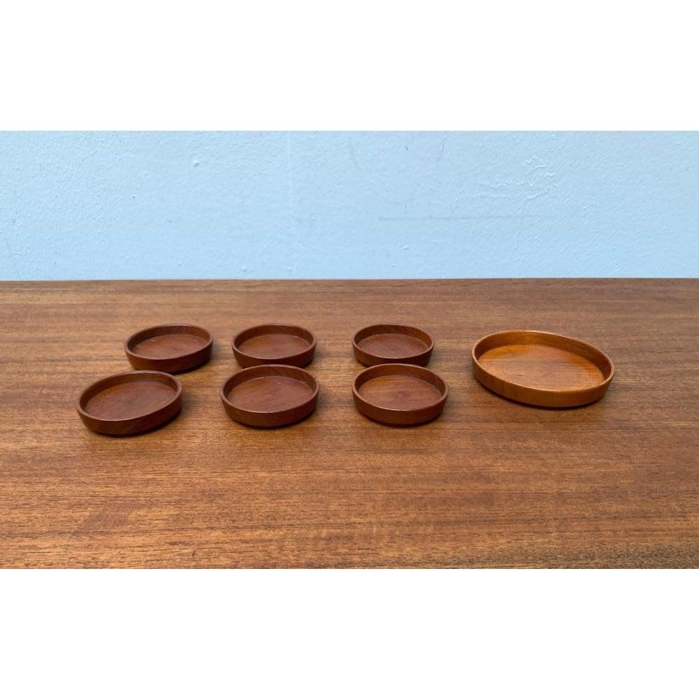 Set of 7 Mid-Century Wooden Bowls, 1960s For Sale 1
