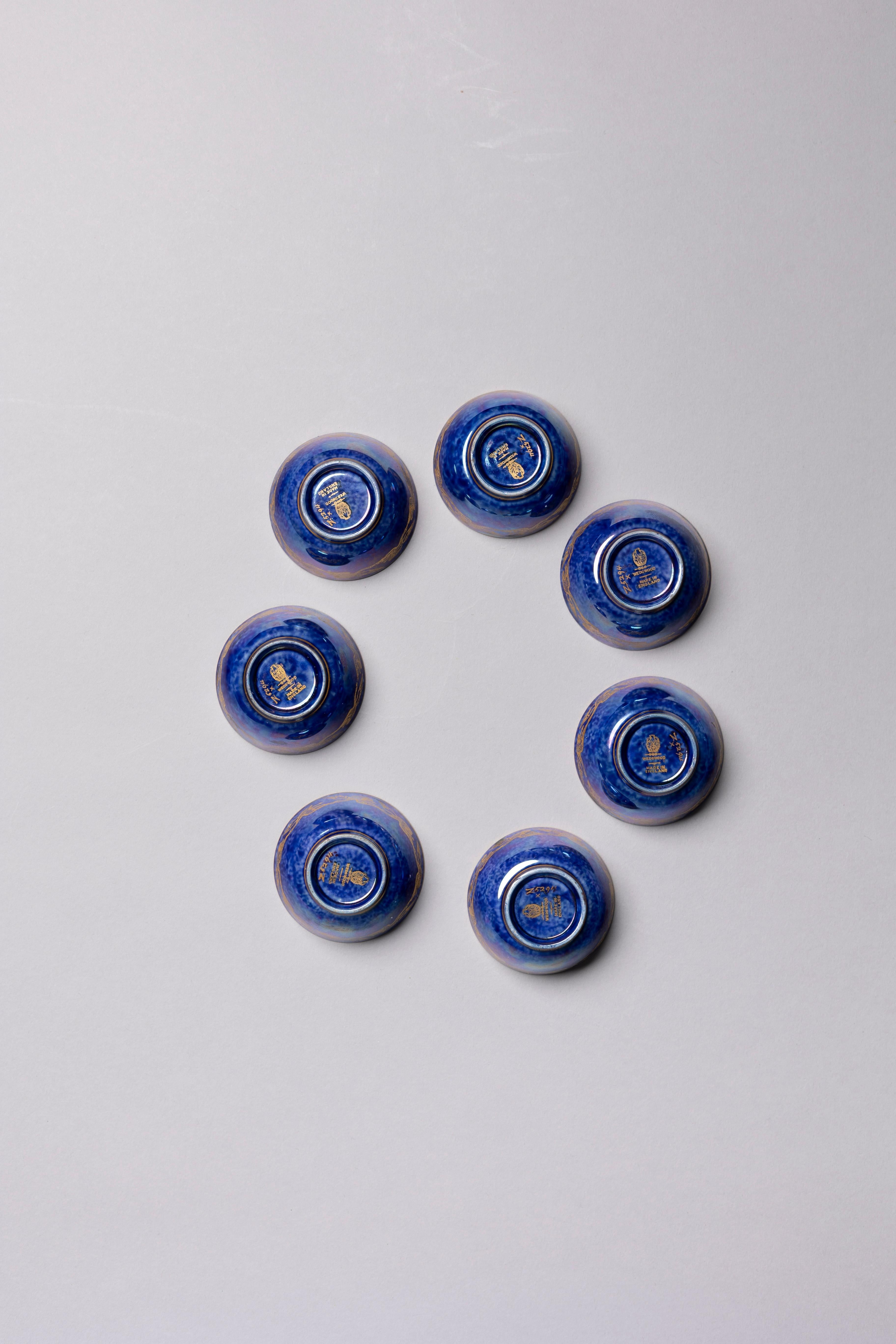 Smaltato Set di 7 ciotole in miniatura Wedgwood Lustre di Daisy Makeig-Jones in vendita