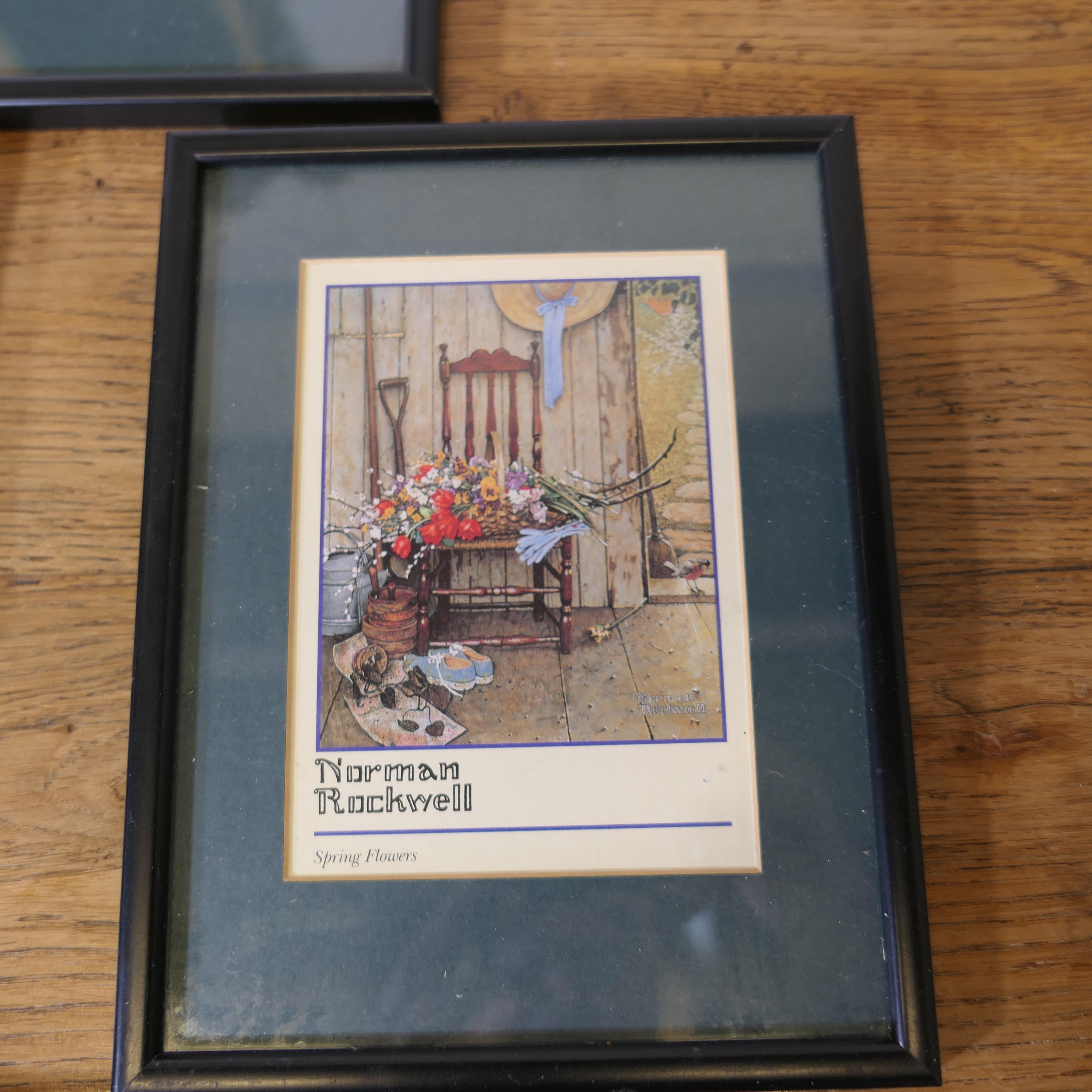 American Classical Set of 7 Mounted and Framed Norman Rockwell Prints  A charming set of 7 For Sale