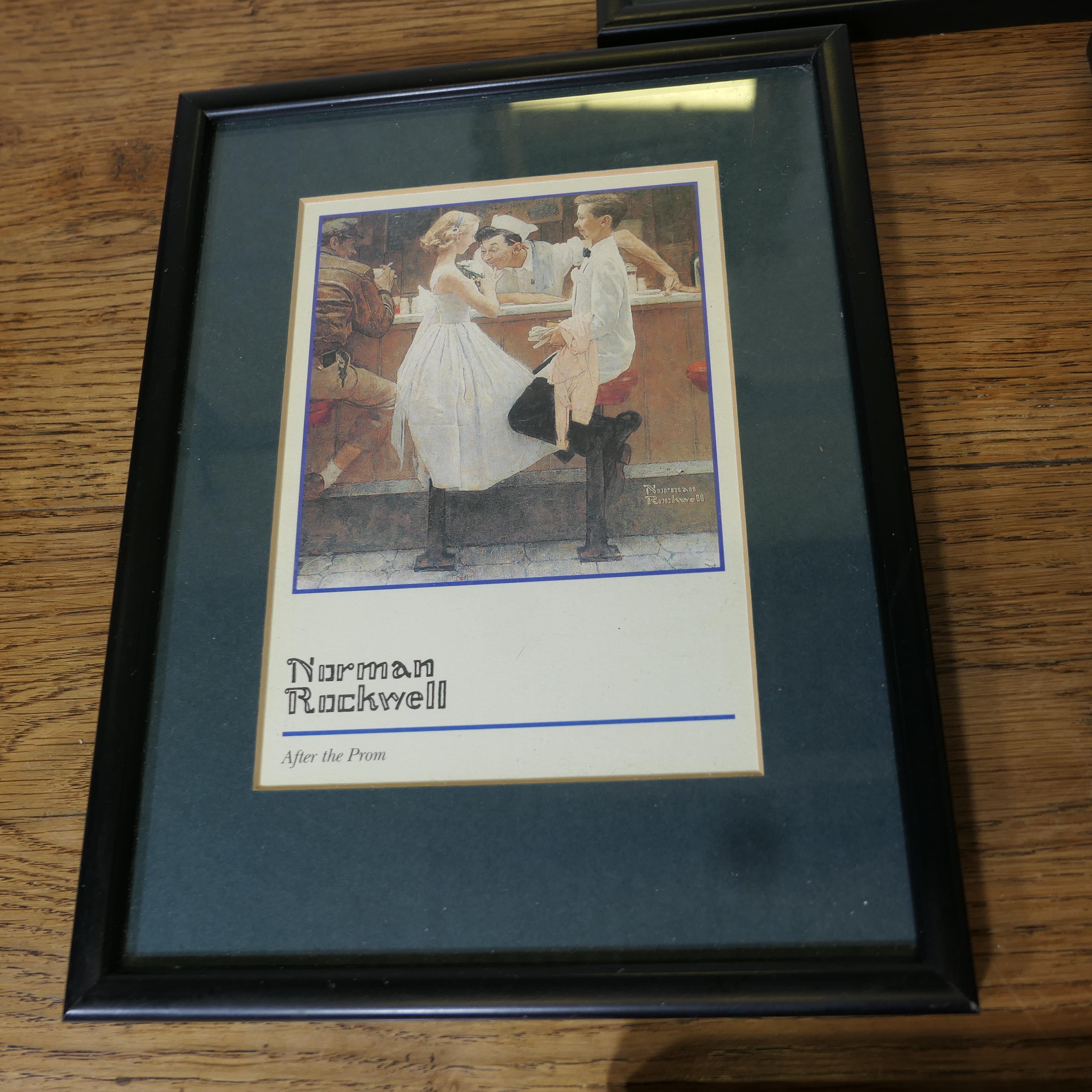 Set of 7 Mounted and Framed Norman Rockwell Prints  A charming set of 7 For Sale 2