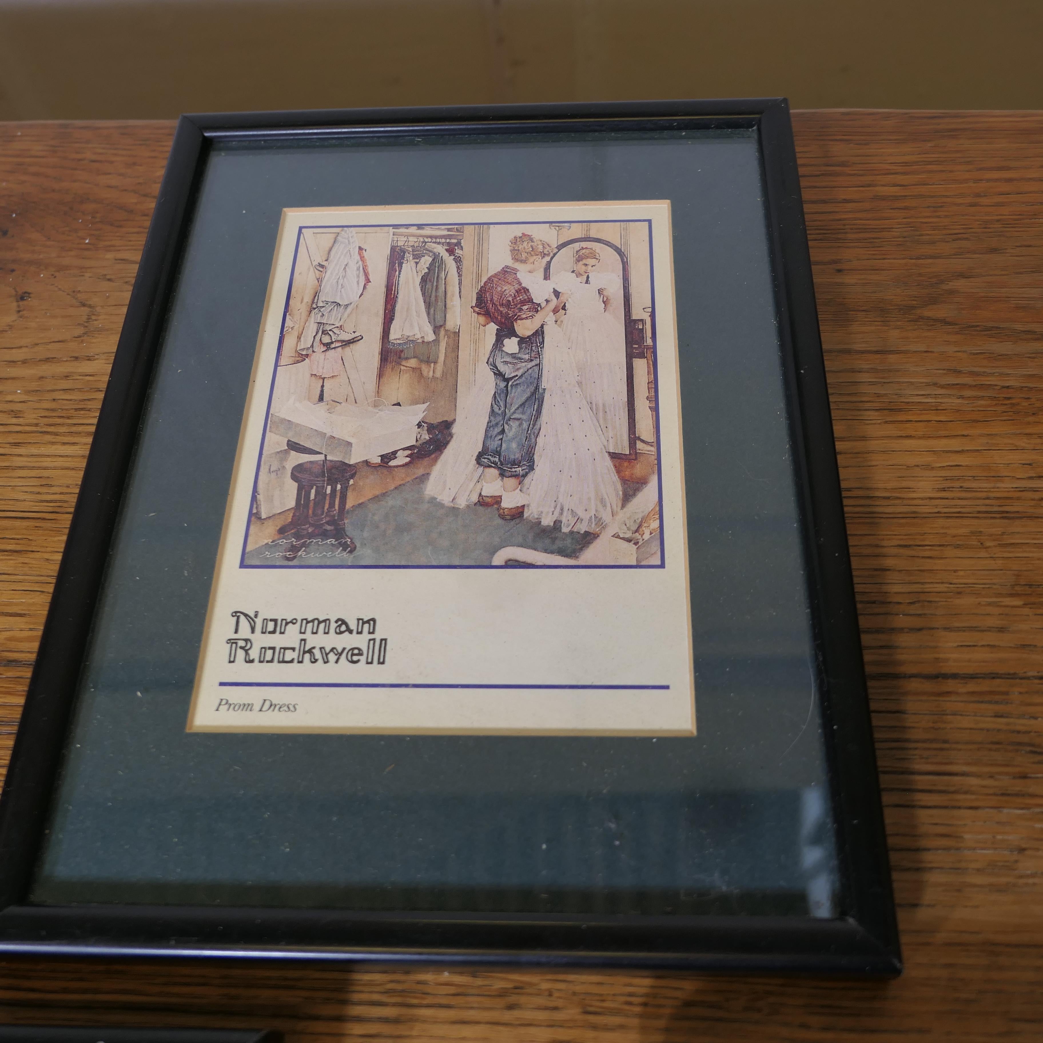 Set of 7 Mounted and Framed Norman Rockwell Prints  A charming set of 7 For Sale 3