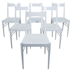 Set di 7 sedie originali in legno di faggio di Anna-Lülja Praun, Austria 1953
