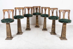 Set of 7 Parisian Gilt Bar Stools