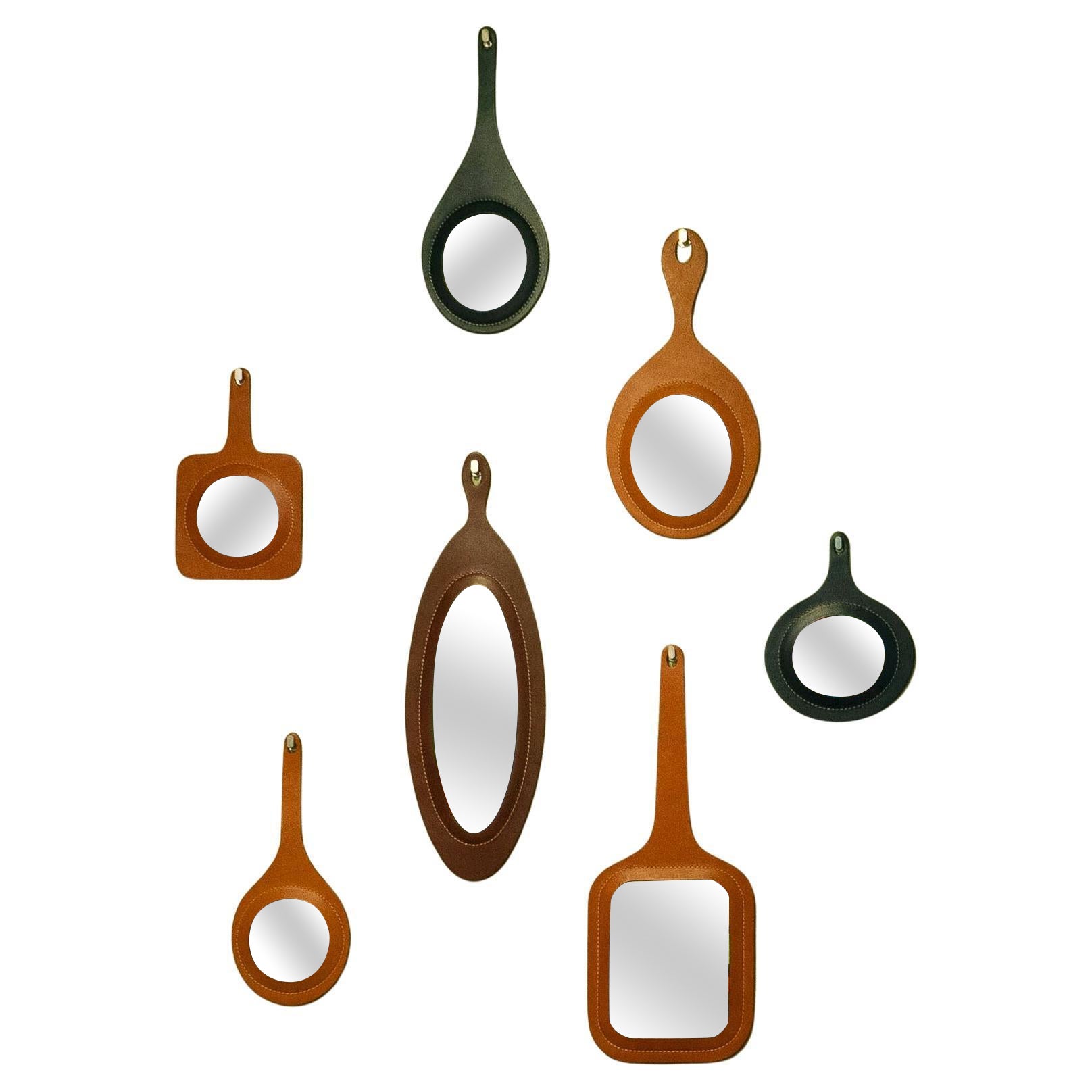 Set de 7 miroirs muraux Perfect Day Mixed Colors by Oscar Maschera en vente