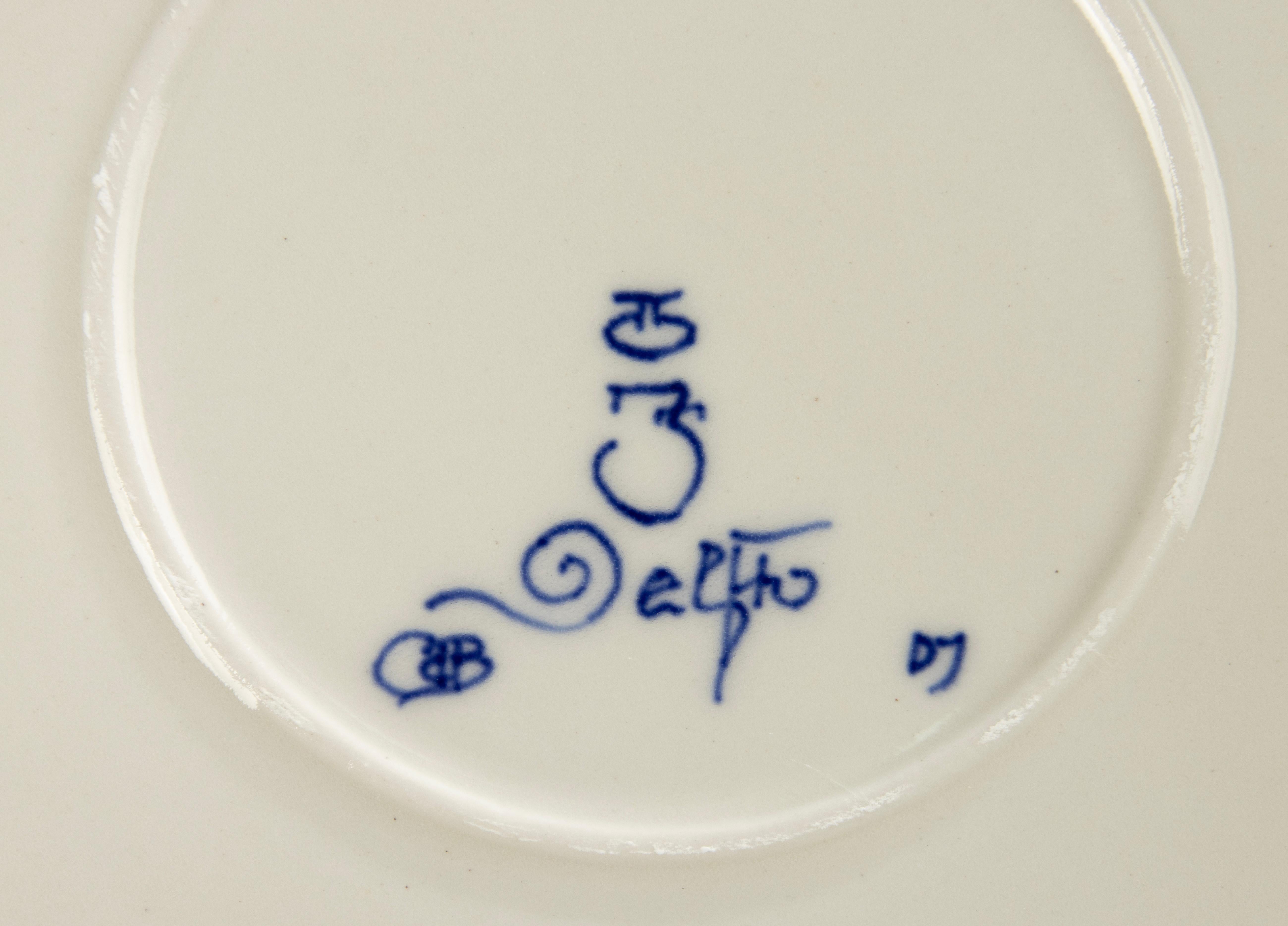 Set of 7 Porcelain Plates - Albertine - Bořek Šípek for De Porceleyne Fles Delft For Sale 6