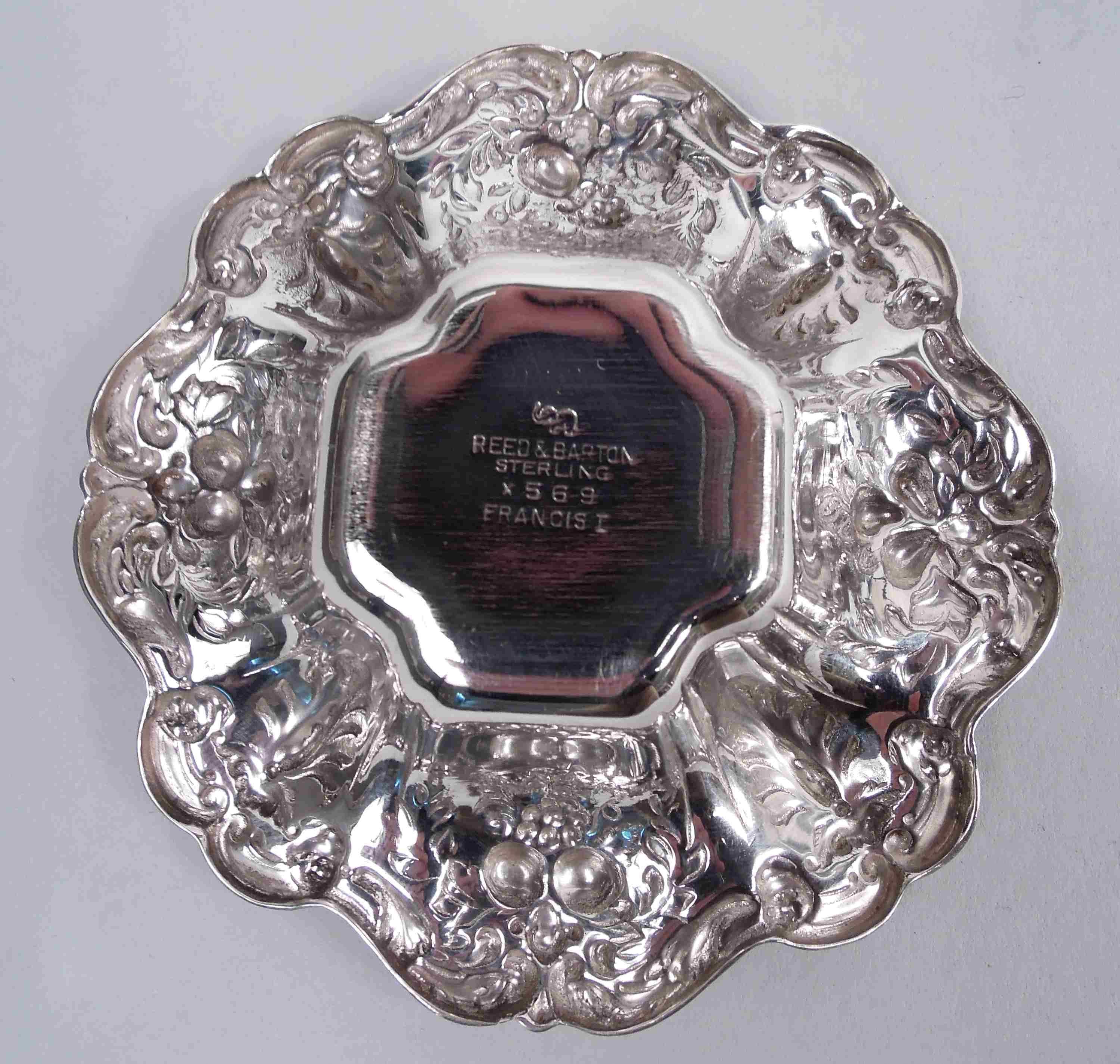 Set of 7 Reed & Barton Francis I Sterling Silver Nut Dishes In Good Condition For Sale In New York, NY