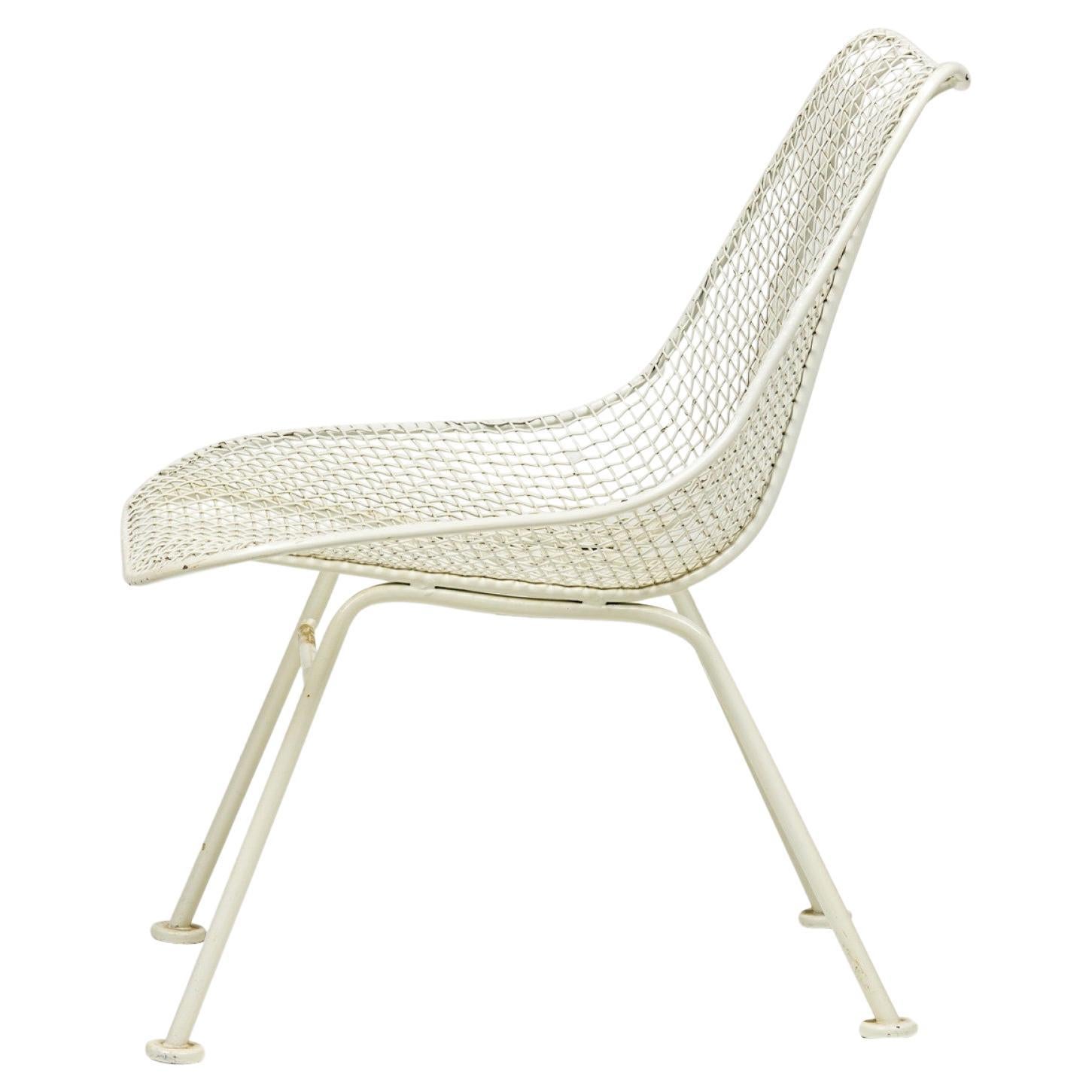 Ensemble de 7 chaises de salle à manger Sculptura en fer forgé et maille d'acier de Russell Woodard