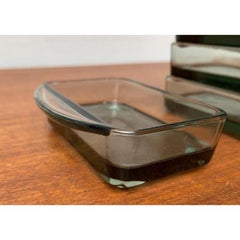 Set of 7 Small MidCentury Danish Cabaret Glass Tray Bowls from Holmegaard, 1960s