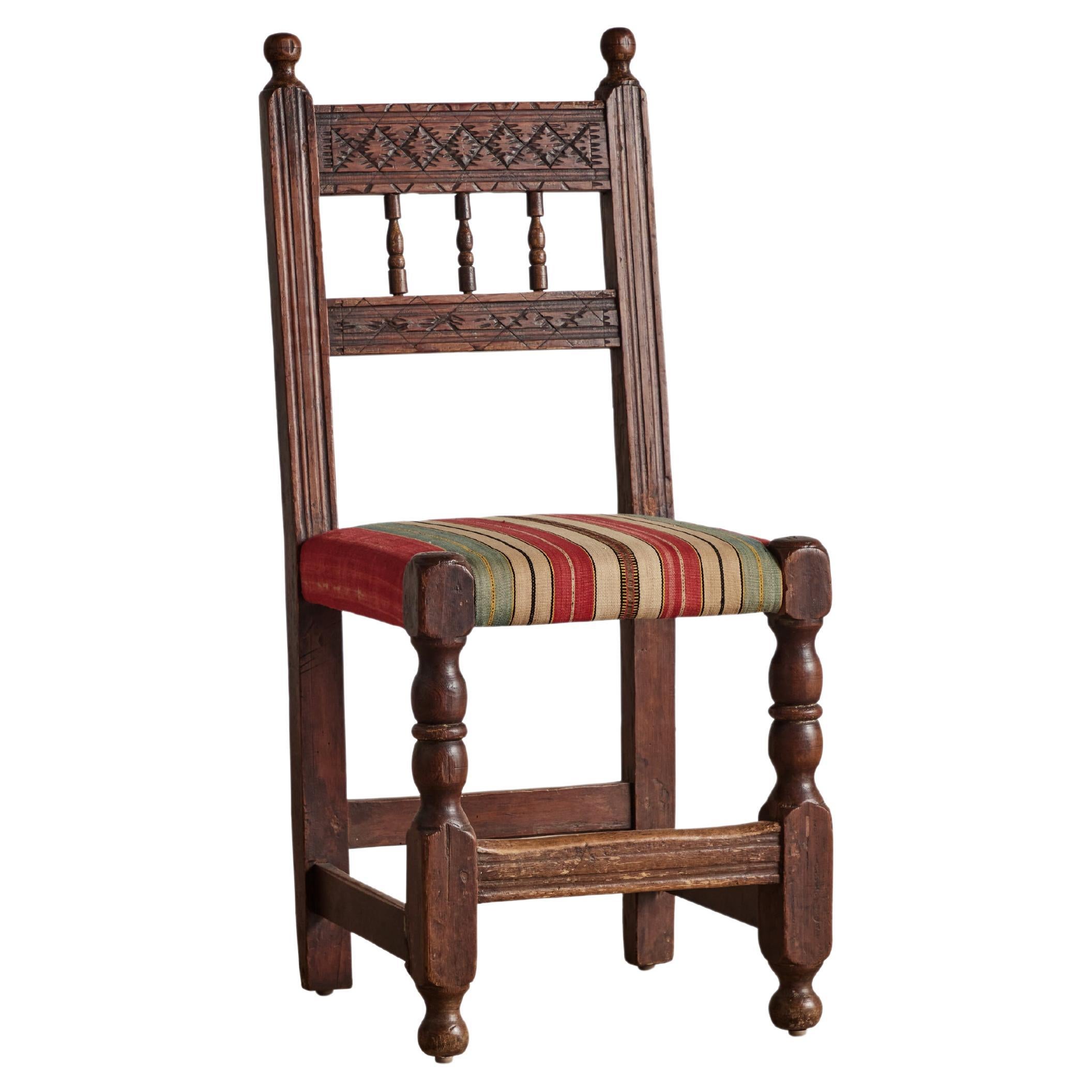 Set of 7 Spanish Dining Chairs  For Sale