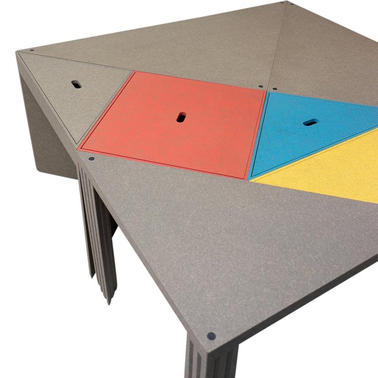 Set of 7, Tangram Tables by Massimo Morozzi for Cassina, 1980s For Sale 5