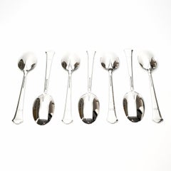 Set of 7 Tiffany & Co Windham Pattern Sterling Silver Teaspoons