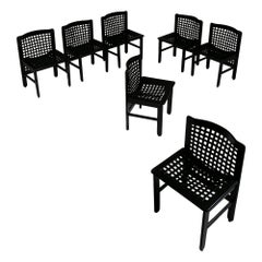 Ensemble de 7 chaises à manger Transenna d'Ammannati et Vitelli pour Pozzi & Verga