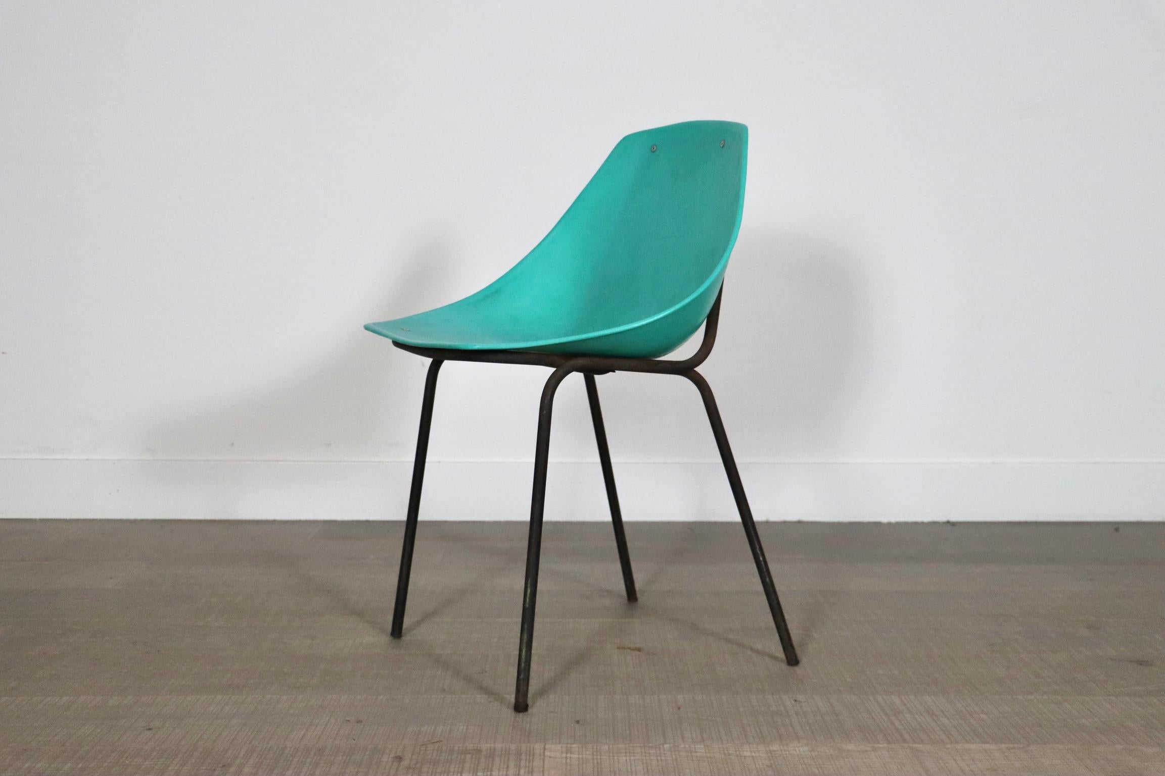 Set Of 7 Vintage Coquillage Chairs By Pierre Guariche For Meurop, 1960s 10
