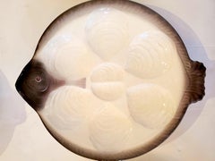 Set of 7 Vintage Oyster Plates