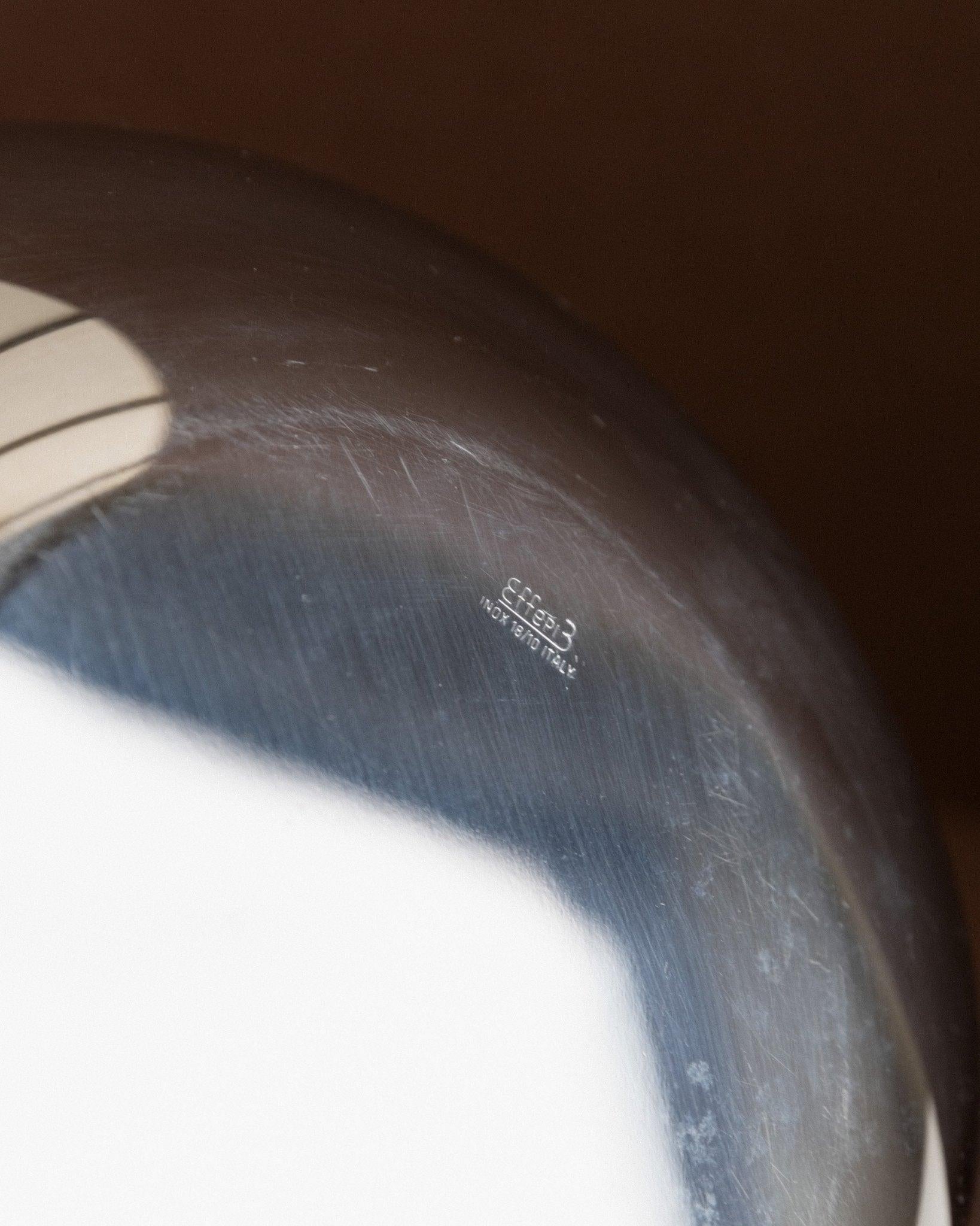 Satz von 7 Vintage-Edelstahlschüsseln A Space Age Design, Italien, 1980er Jahre im Angebot 5