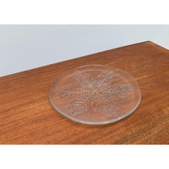 Set di 7 piatti floreali in vetro svedese vintage e piatto a forma di granchio di Ann Wärff