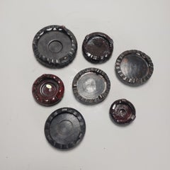 Set of 7 Wooden Stands for Chinese or Japanese Antique Porcelain, 20th Century