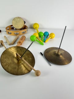 Set of 70s Toy Musical Instruments, Made in Italy