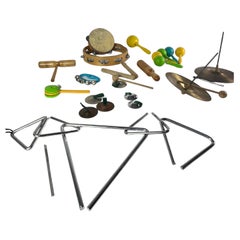 Set of 70s Toy Musical Instruments, Made in Italy