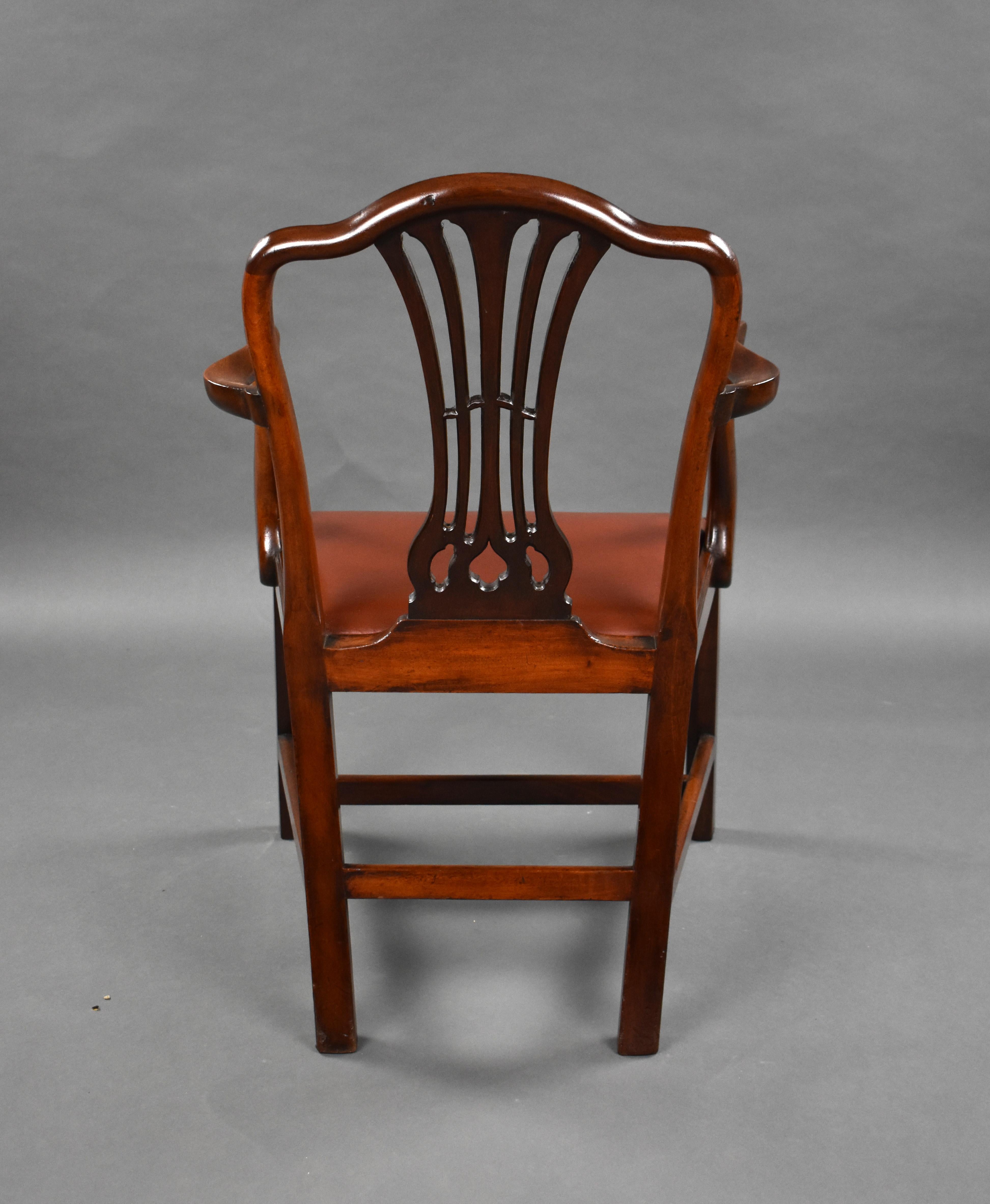 Set of 8 18th Century George III Mahogany Dining Chairs 7