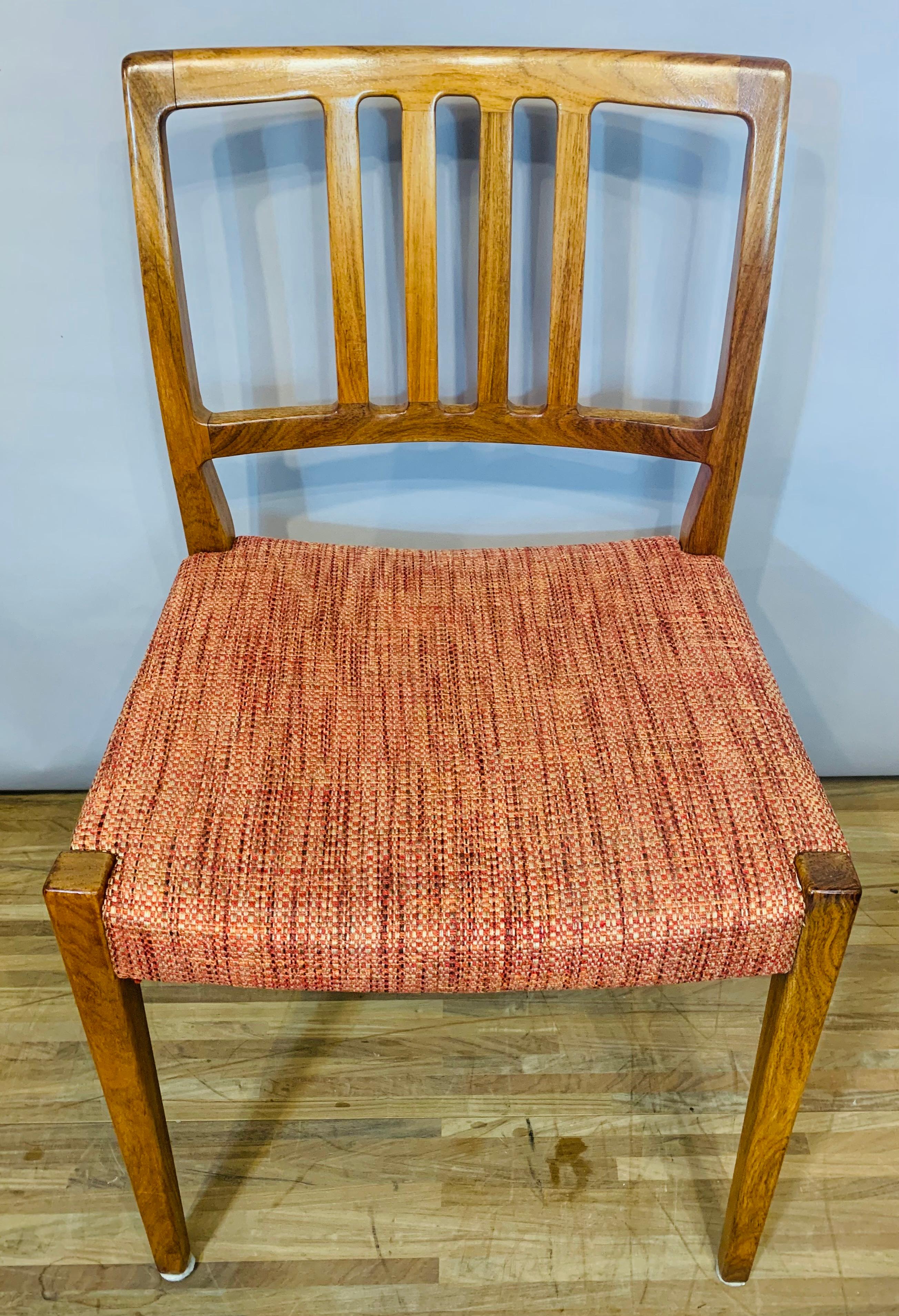 Set of 8 1960s Danish Mid-Century Dyrlund Rosewood Dining Chairs 4
