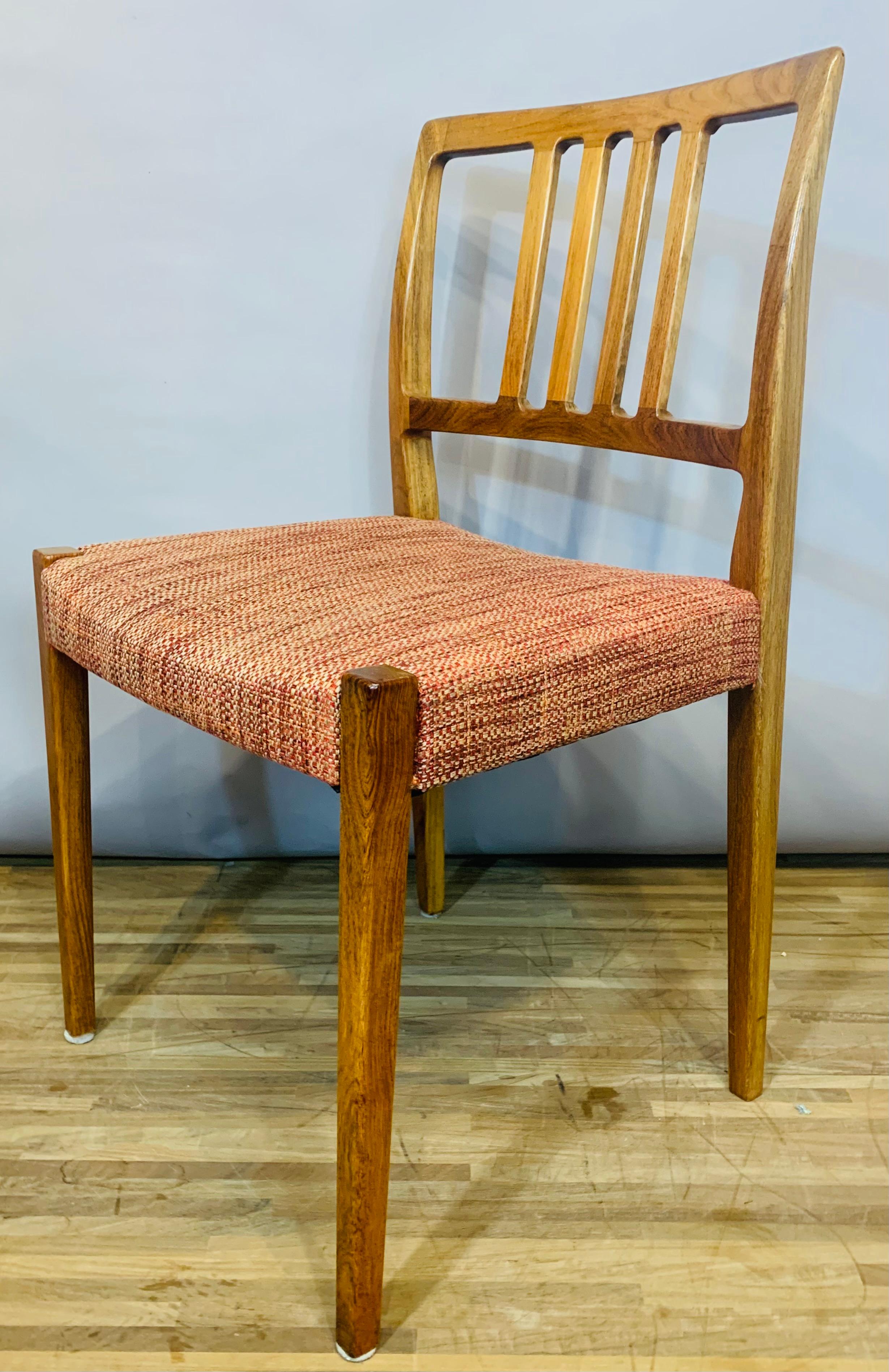 Set of 8 1960s Danish Mid-Century Dyrlund Rosewood Dining Chairs 6