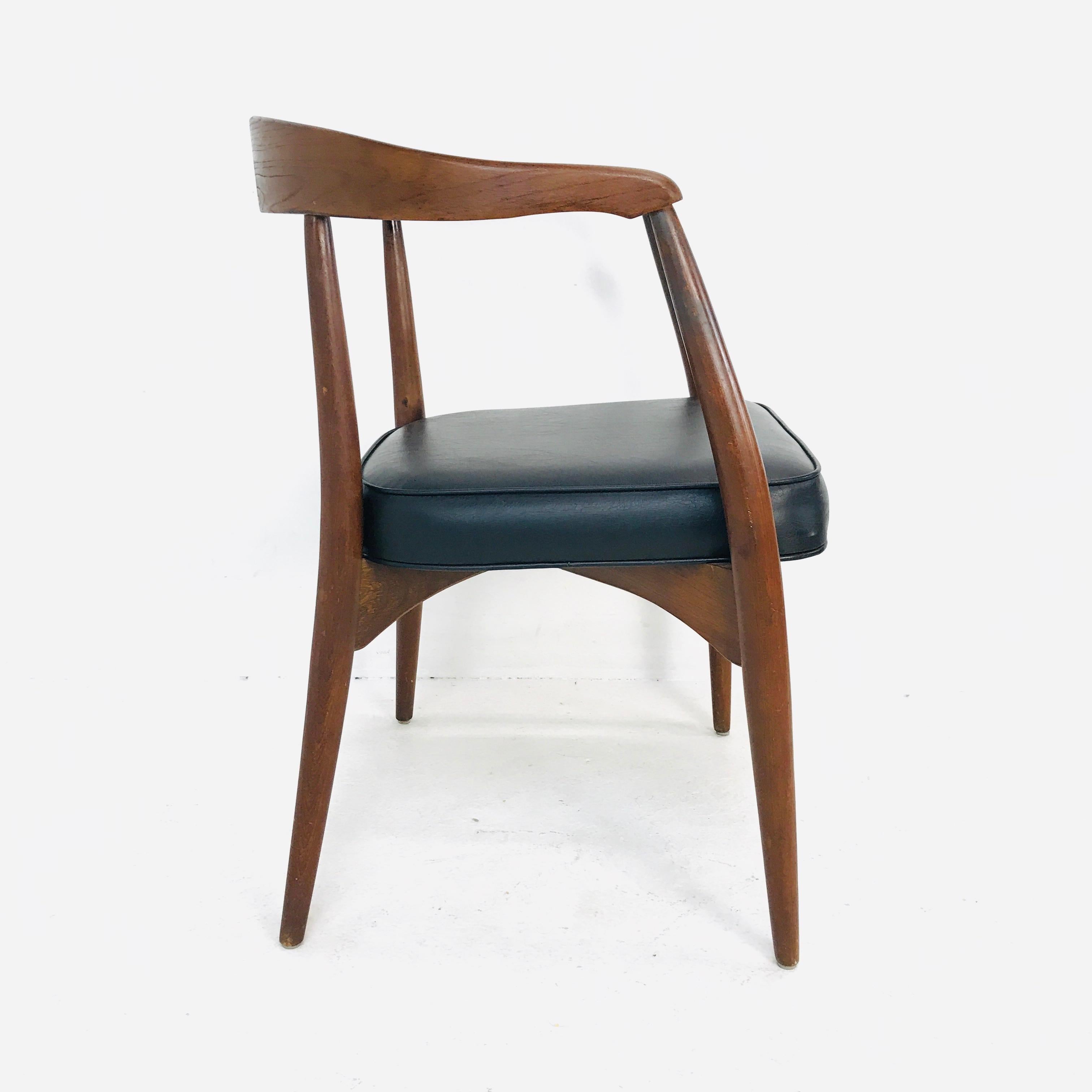 Set of 8 1960s Lawrence Peabody Walnut Dining Chairs 7