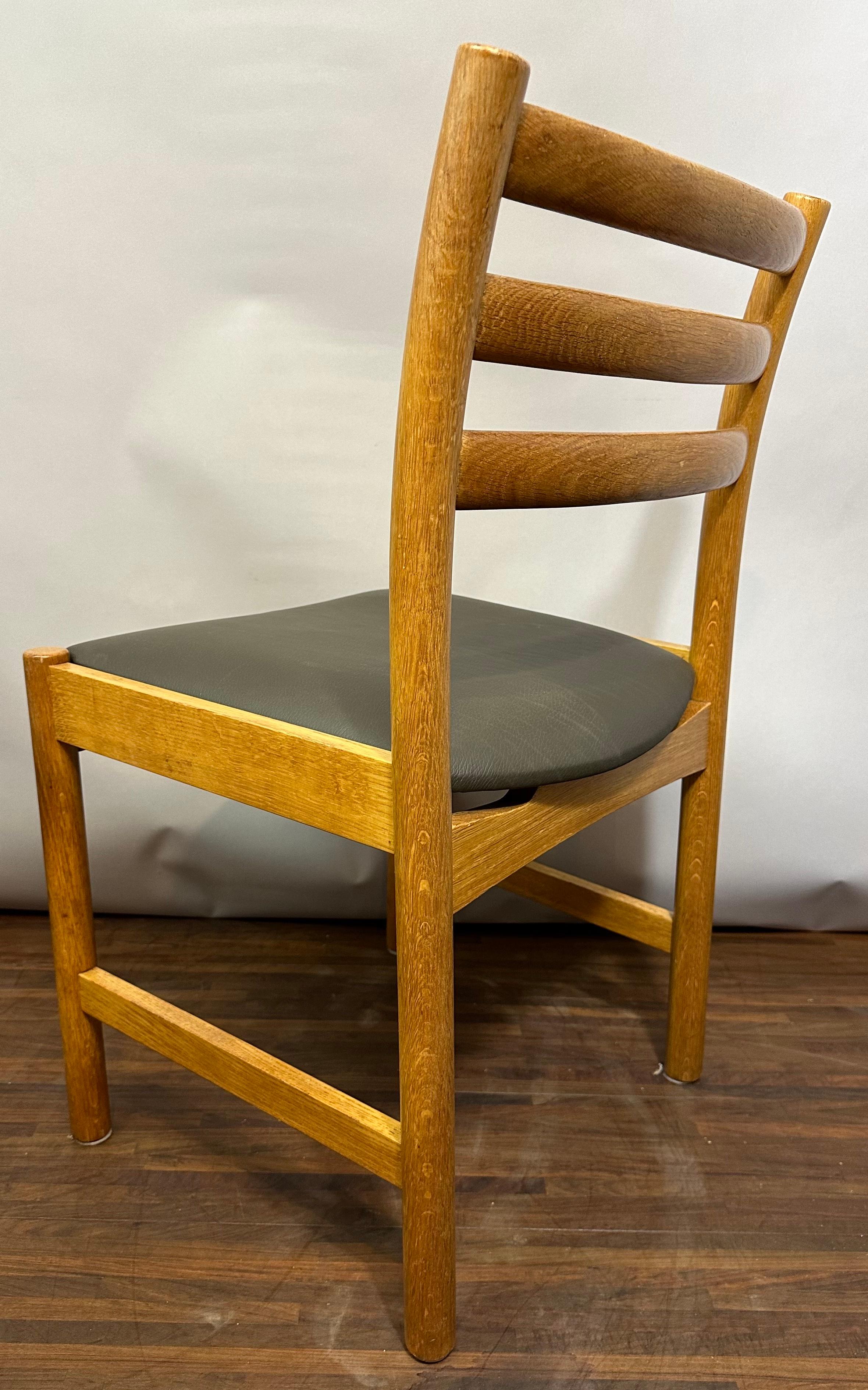Set of 8 1960s Oak Danish Poul Volther for Sorø Stolefabrik Dining Chairs 4