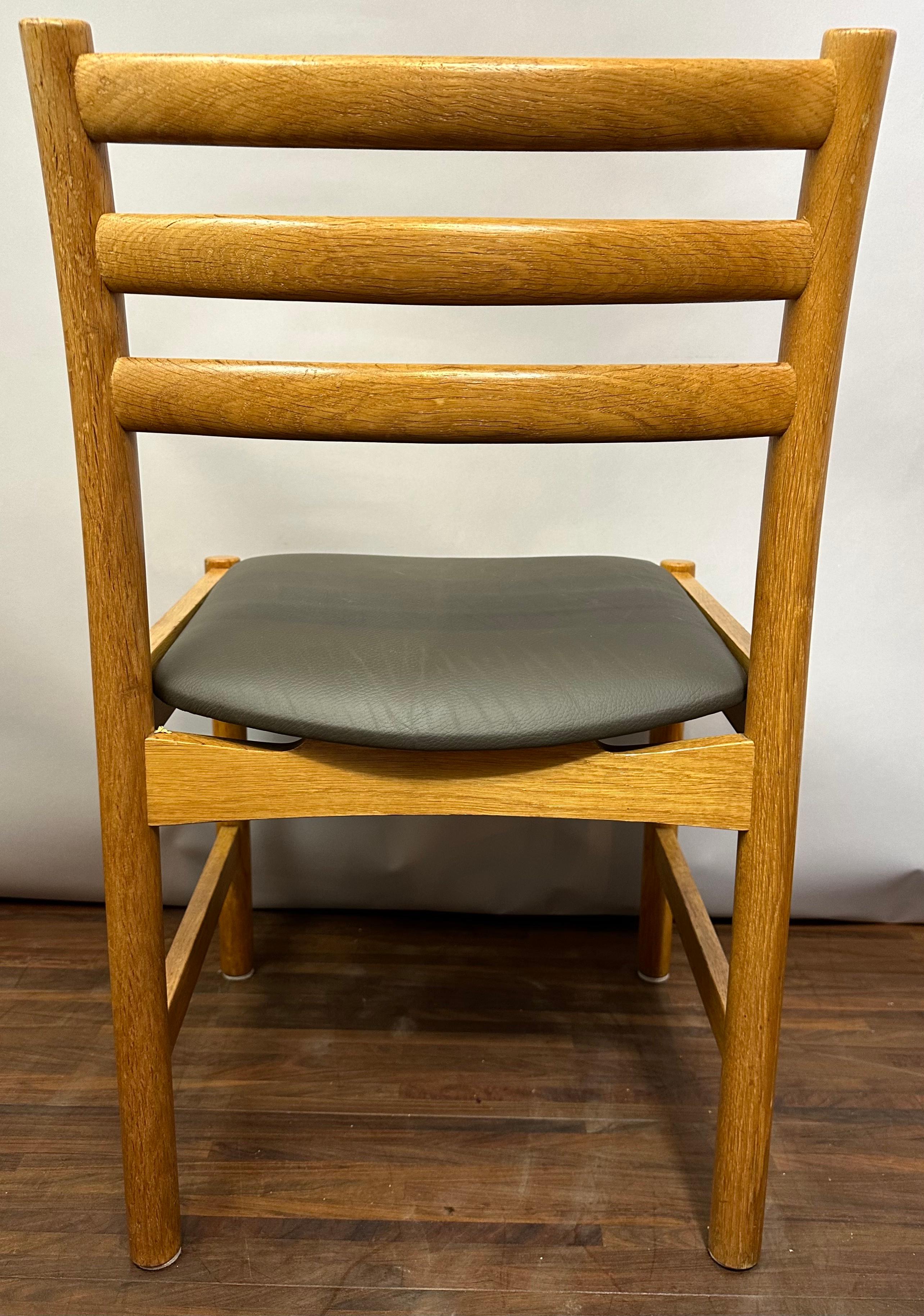 Set of 8 1960s Oak Danish Poul Volther for Sorø Stolefabrik Dining Chairs 5
