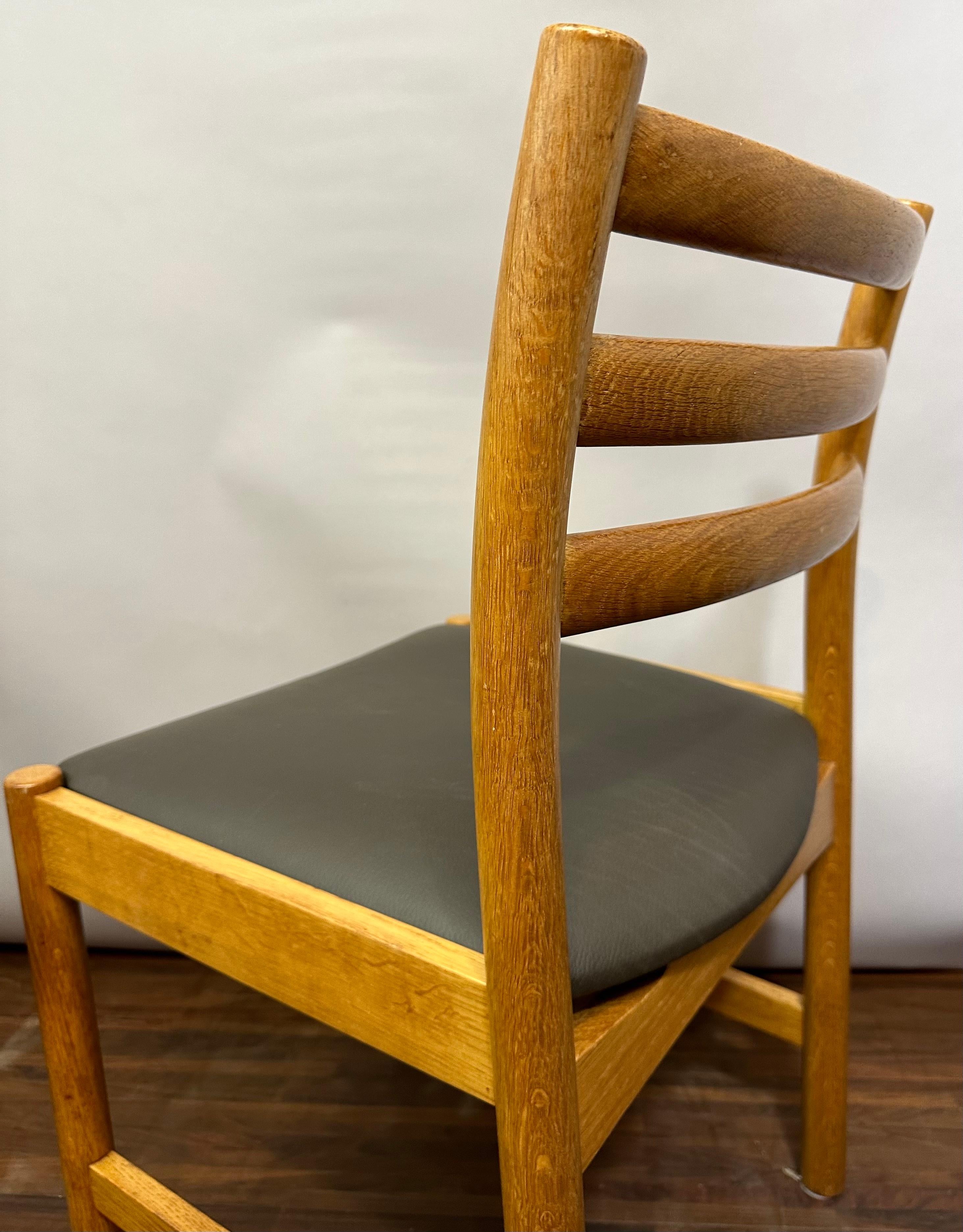 Set of 8 1960s Oak Danish Poul Volther for Sorø Stolefabrik Dining Chairs 6