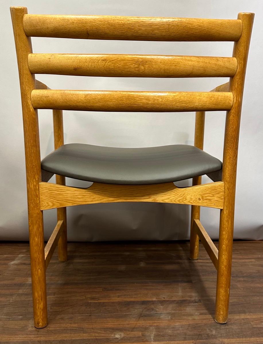 Set of 8 1960s Oak Danish Poul Volther for Sorø Stolefabrik Dining Chairs For Sale 4