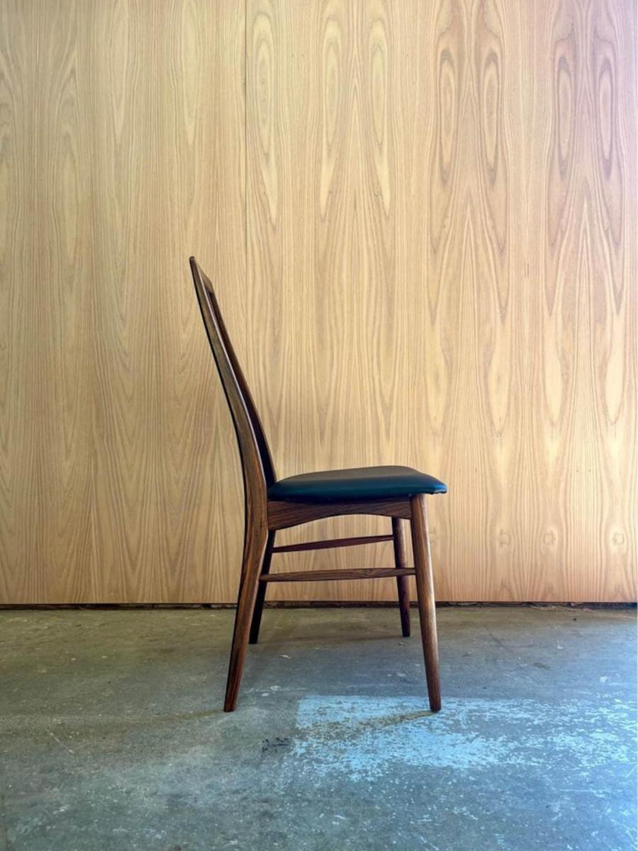Wood Set of 8 1960s Rosewood ‘Eva’ dining chairs by Nils Koefoed