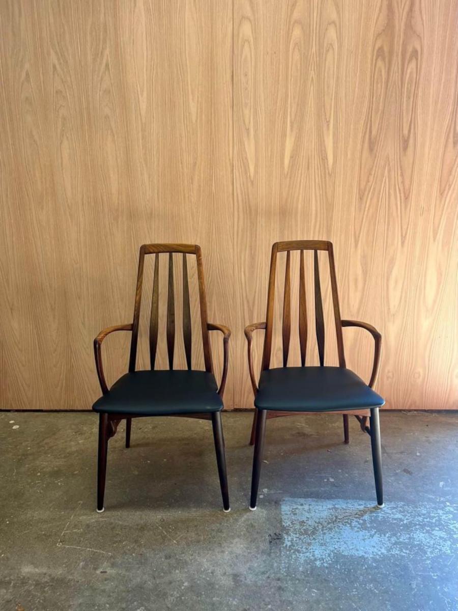 Set of 8 1960s Rosewood ‘Eva’ dining chairs by Nils Koefoed 1