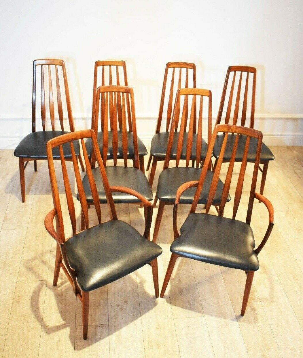 Danish Set of 8 1960s Rosewood 