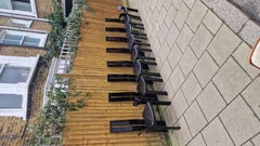 Set di 8 sedie da pranzo italiane degli anni '70 di Pietro Costantini