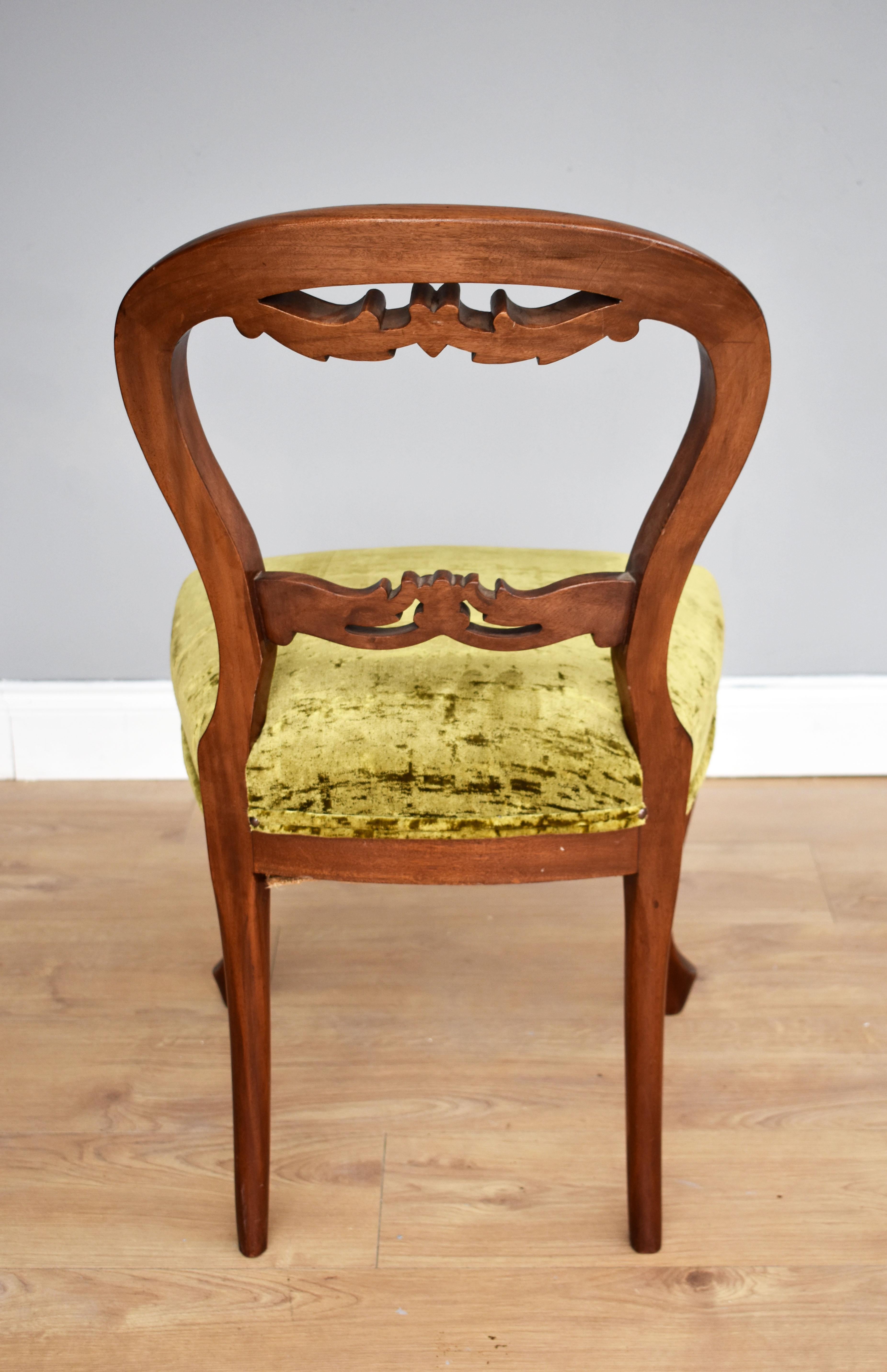 Set of 8 19th Century English Victorian Mahogany Dining Chairs 4