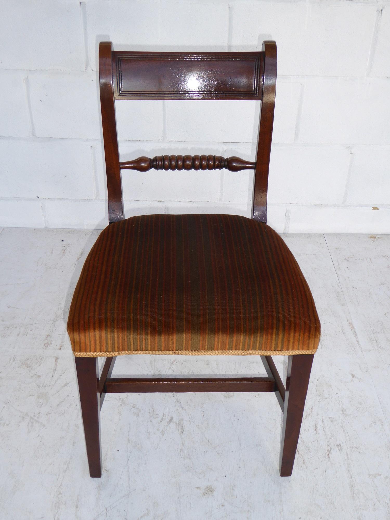 Set of 8 19th Century George III Mahogany Dining Chairs In Good Condition In Chelmsford, Essex