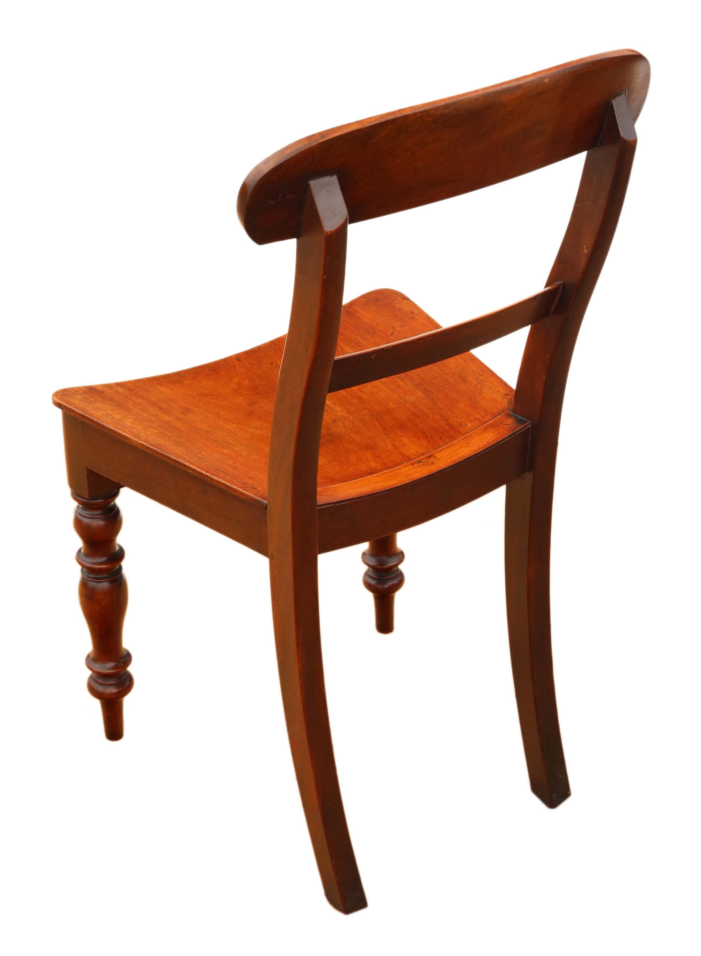 Satz von 8 Mahagoni-Esszimmerstühlen aus dem 19. Jahrhundert – antike Qualität im Angebot 2