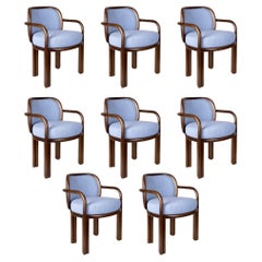 Set of 8 21st Century James Dining Chair Walnut Wood by Wood Tailors