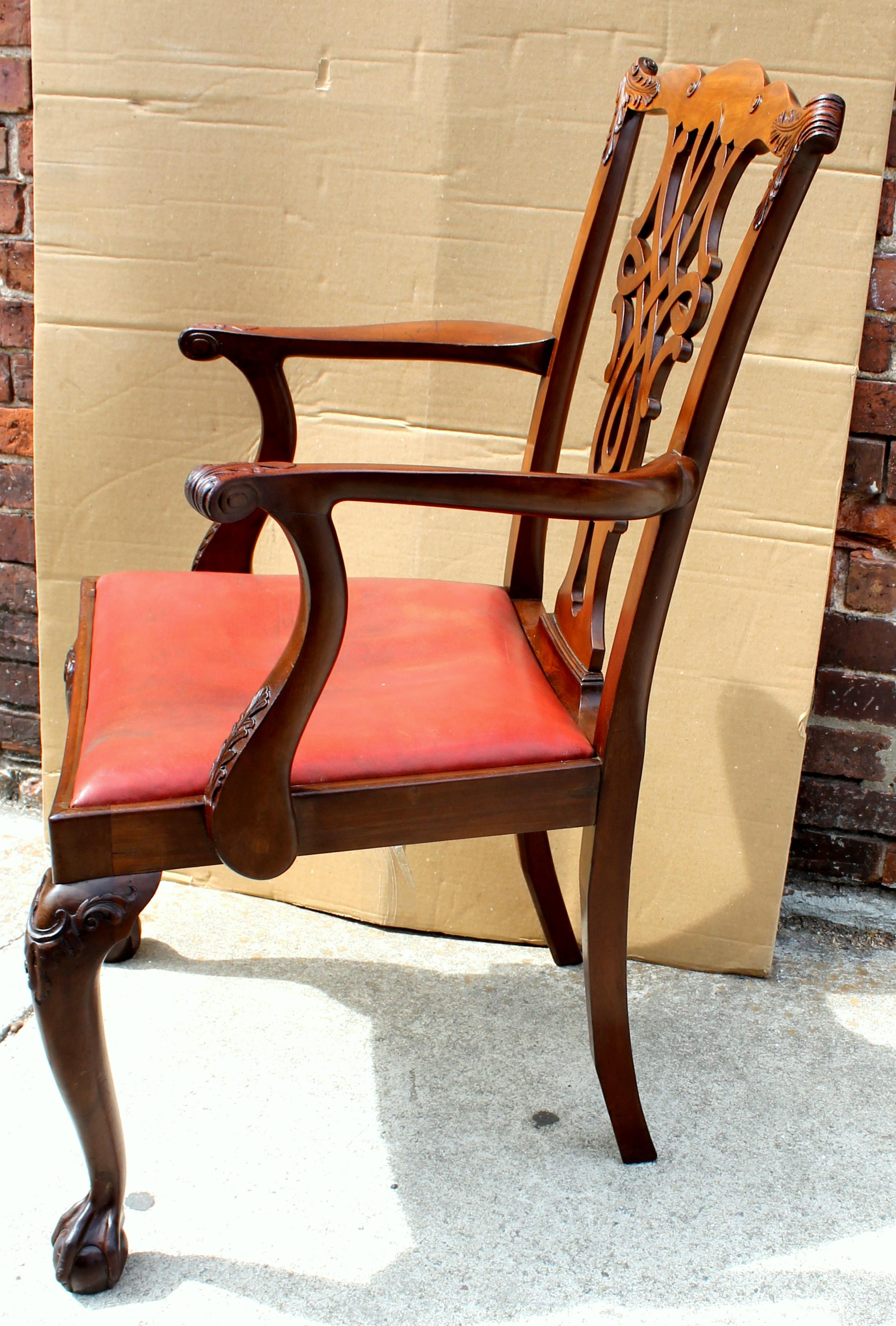antique english dining chairs