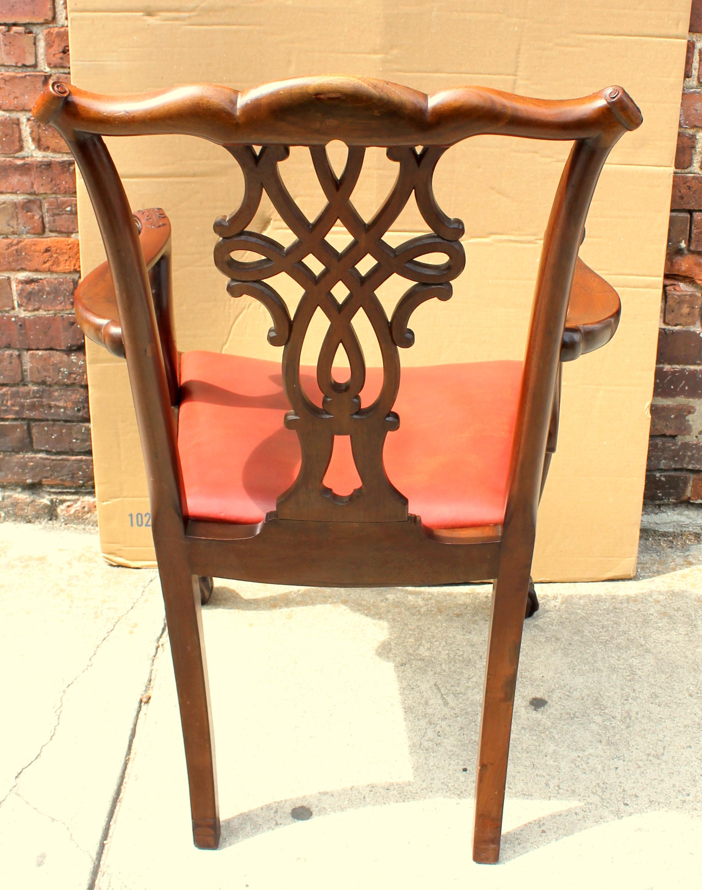 chippendale style chairs