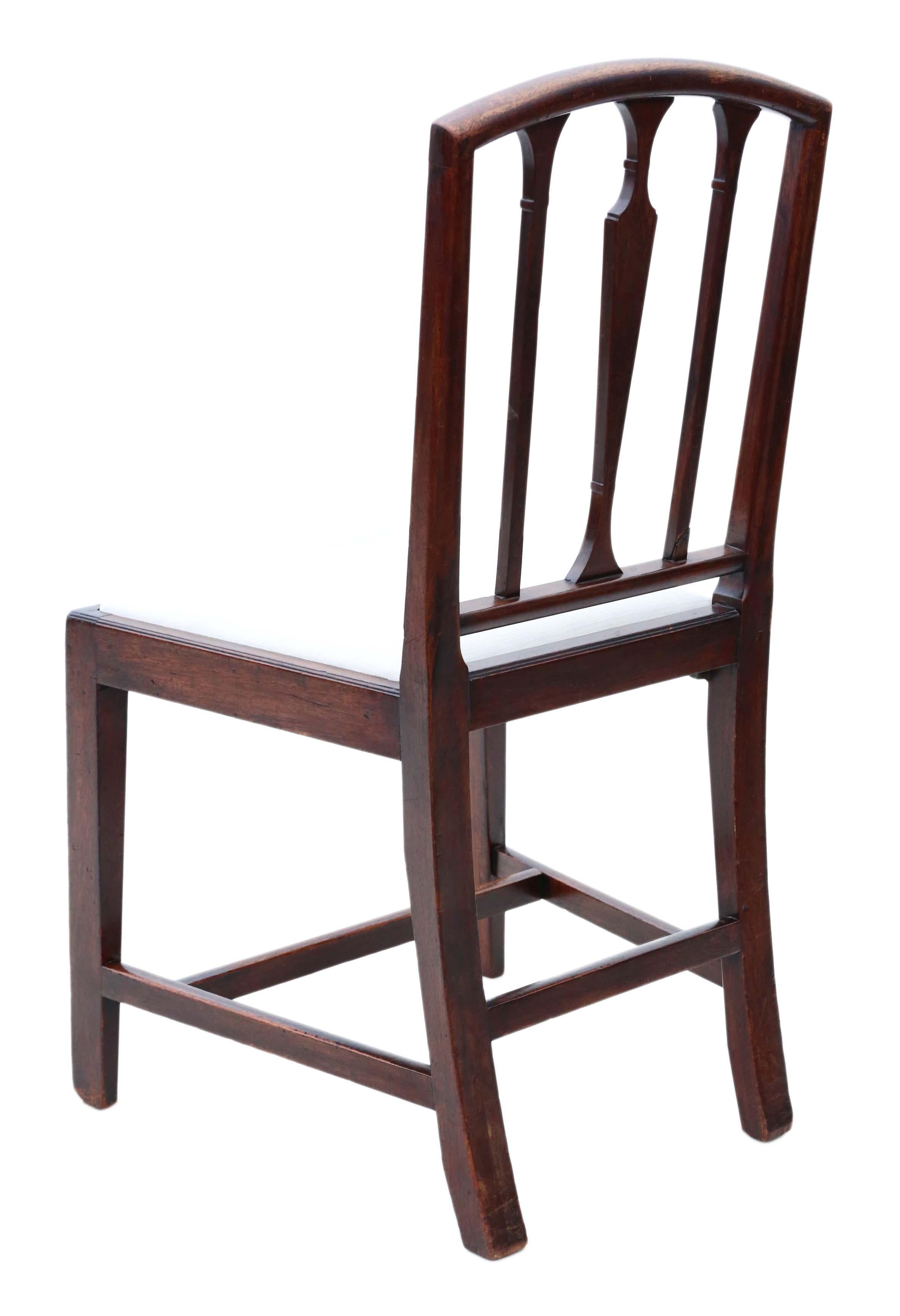Set of 8 ‘6+2)’ Georgian Mahogany Dining Chairs 7