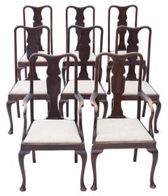 mahogany dining chairs set of 6 Antique Set of 8
6+2
Mahogany Queen Anne Revival Dining Chairs