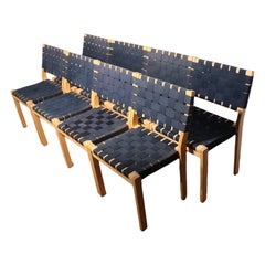 Set of 8 Aalto 611 Dining Chairs by Artek for ICF